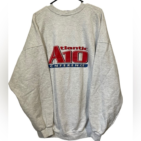 Atlantic 10 Conference Vintage 90s Crewneck Pullover Grey Men’s 2XL - Picture 6 of 8